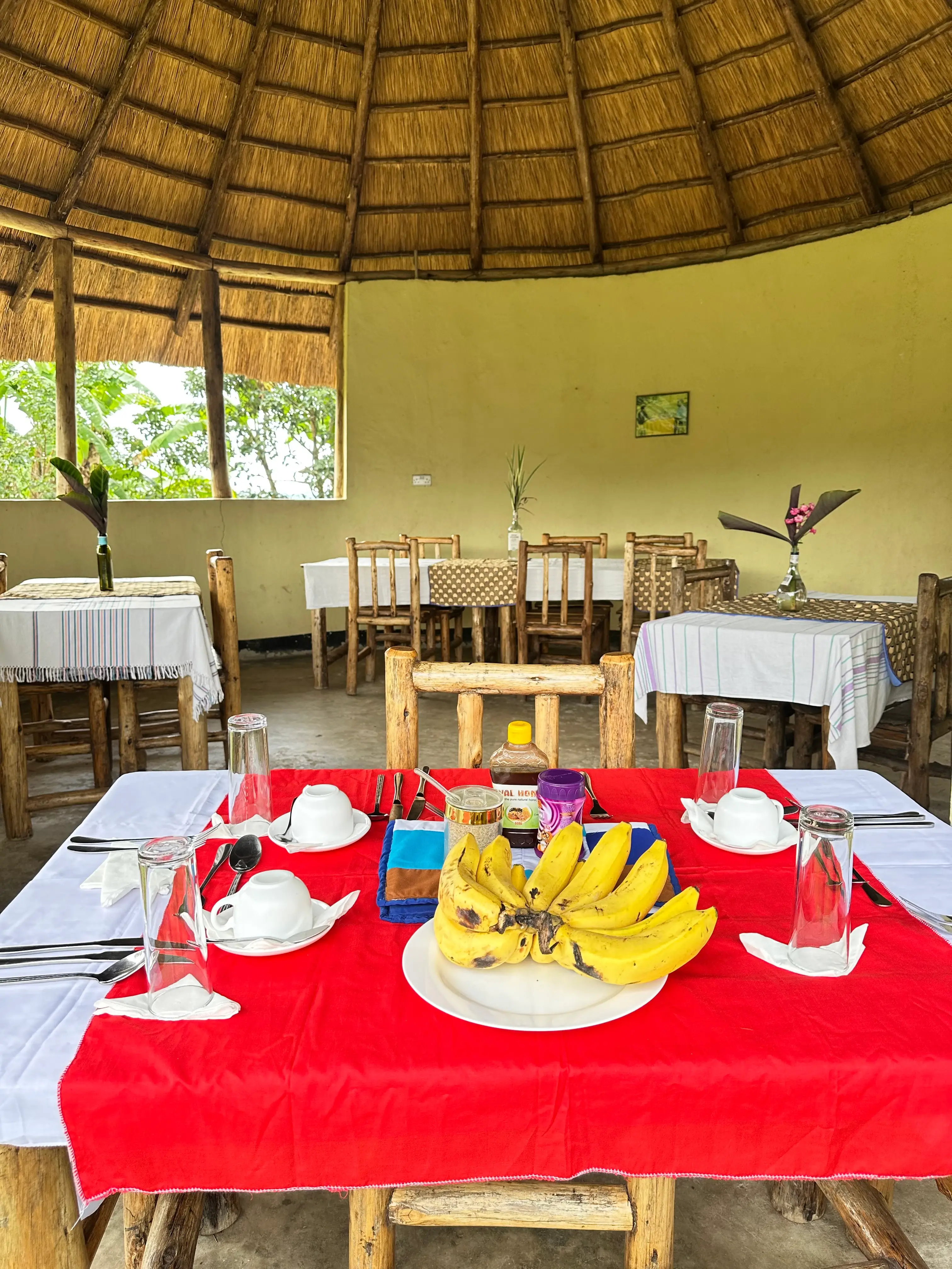 Restaurant dining area — Indoor dining setup at the restaurant